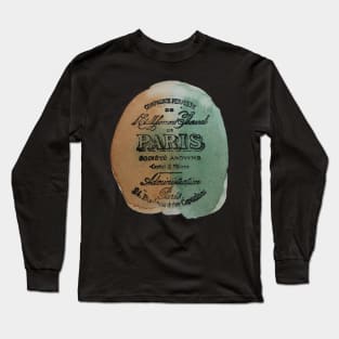 Watercolor Art Paris France Long Sleeve T-Shirt